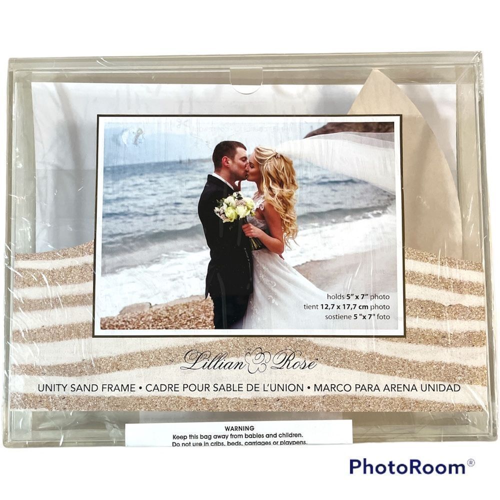 Clear Acrylic Unity Sand Ceremony Photo Frame by Lillian Rose